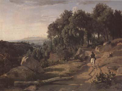 Jean Baptiste Camille  Corot Vue pres de Volterra (mk11)